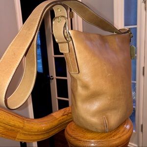 Coach classic leather bucket bag